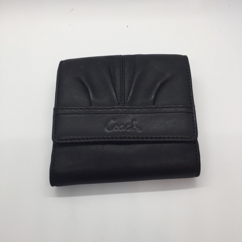 Coach Signature Soho Black Leather Wallet